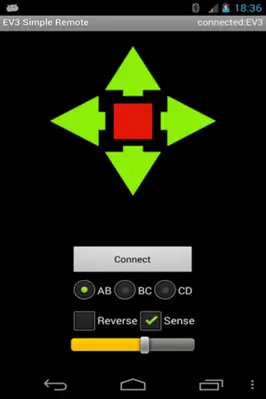 EV3 Simple Remote android App screenshot 1